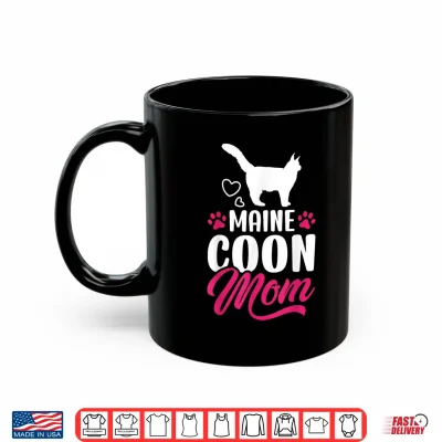 Mug Cute Maine Coon Mom Maine Coon Cat Professional Minimalist Modern Graphic Shirt