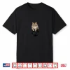 Funny Maine Coon Cat In Pocket Animal Cute Women Men Shirt