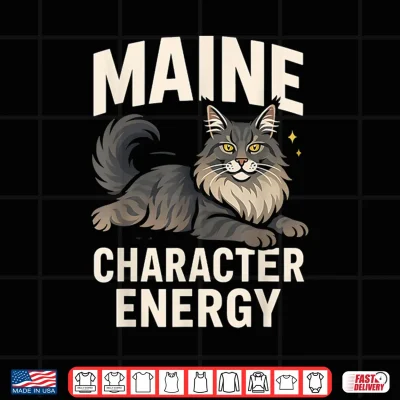Design Maine Chrachter Funny Maine Coon Cat Pun For Cat Lovers Shirt