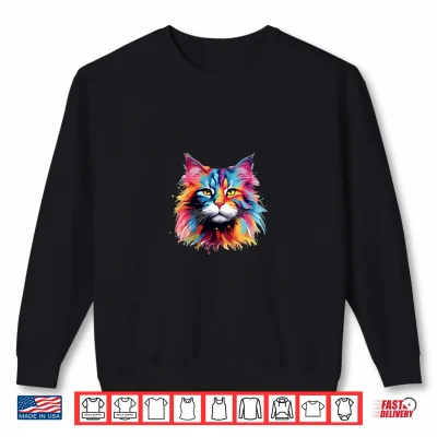 Sweatshirt Maine Coon Cat Gift For Cat Lovers Professional Graphic Shirt