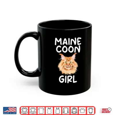 Mug Maine Coon Girl Professional Minimalist Modern Graphic Shirt