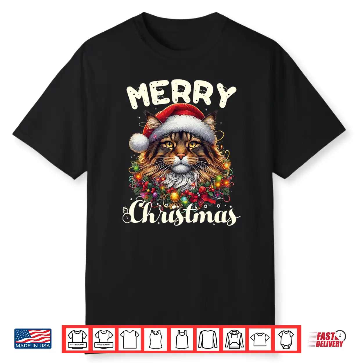 Merry Christmas Maine Coon Owner Xmas Maine Coon Cat Funny Shirt