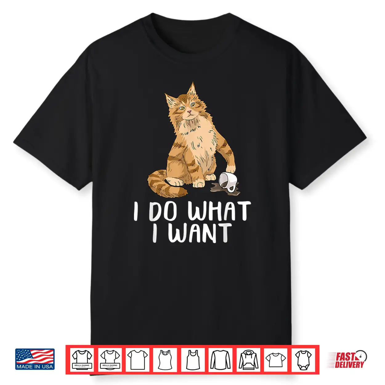 Maine Coon Cat Tshirt I Do What I Want Cat Shirt Funny Cat Shirt