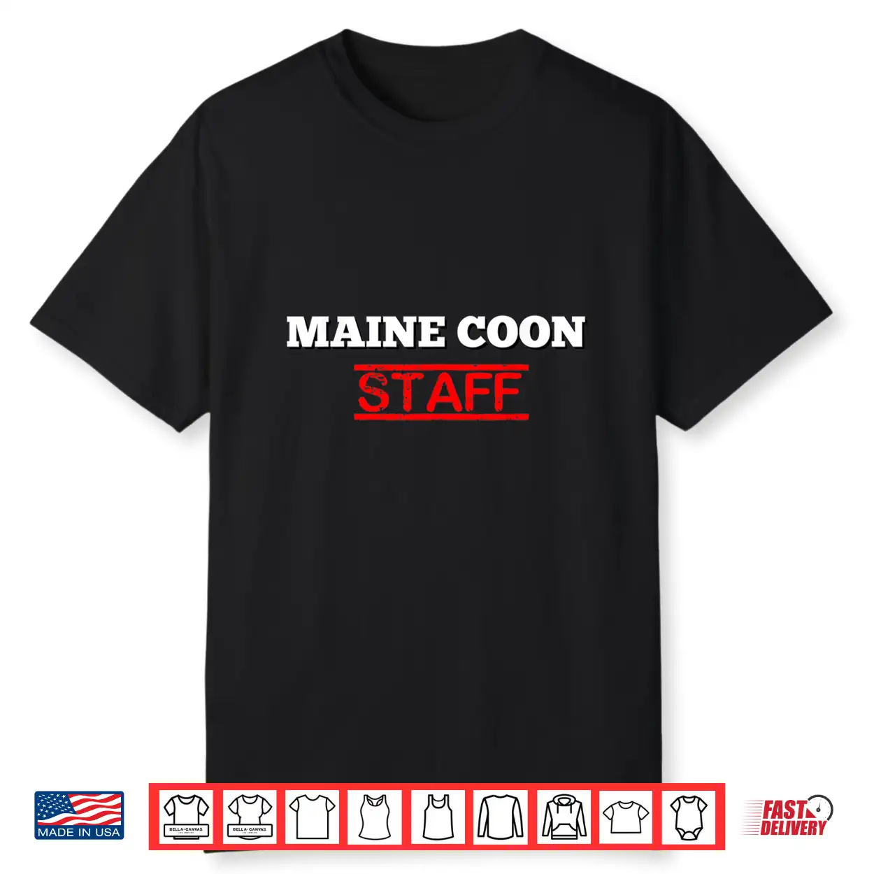 Maine Coon Staff Funny Cat Shirt