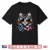 Maine Coon Usa Flag Sunglasses Patriotic Cat 4Th Of July Shirt