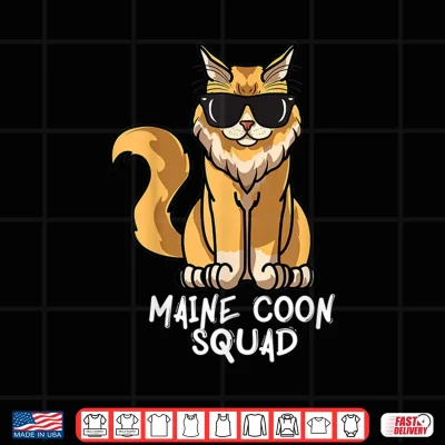 Design Maine Coon Squad Funny Maine Coon Cat Mom Shirt