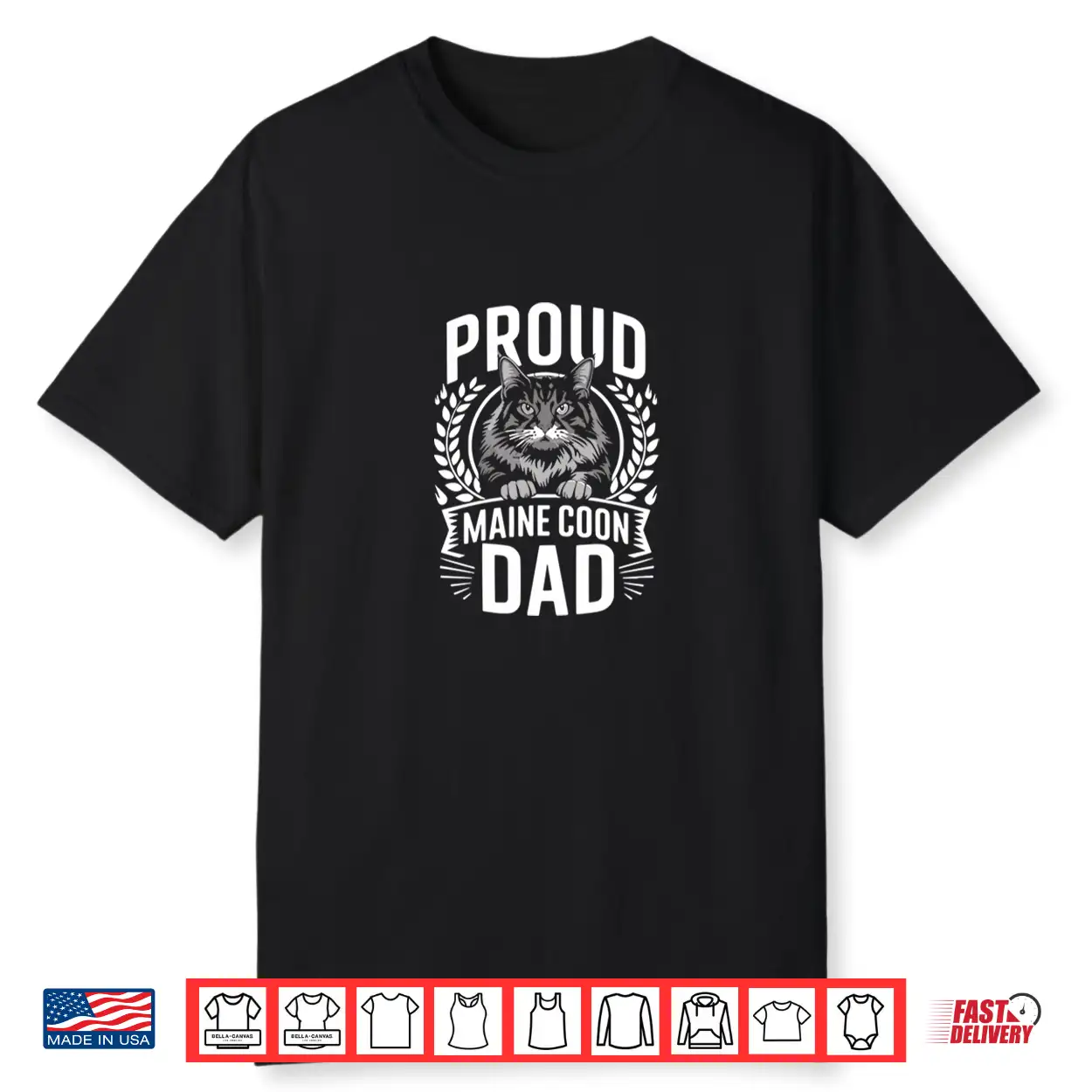 Proud Maine Coon Dad Maine Coon Lover Pet Owner Design Shirt