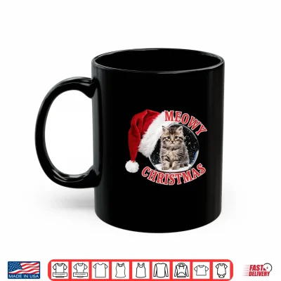 Mug Snow Globe Maine Coon Cat Meowy Christmas Shirt