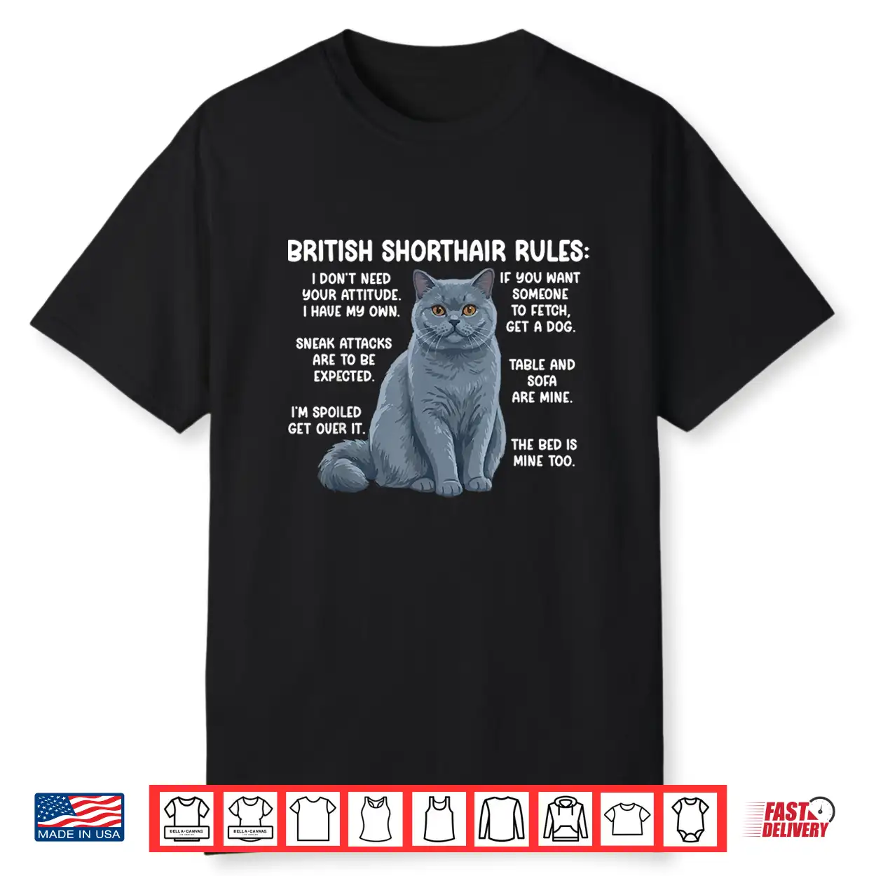 British Shorthair Rules British Shorthair Cat Owner Shirt
