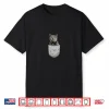 Gray British Shorthair Cat Sitting In Breast Pocket Shirt