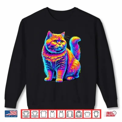 Sweatshirt Paint Art British Shorthair Cat Shirt