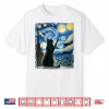 Van Gogh Starry Night Style Artistic British Shorthair Cat Shirt