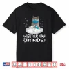 Wash Your Damn Hands British Shorthair Cat Wearing Face Mask Shirt