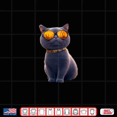 Design British Shorthair Cat with Sunglasses Cat Mom Love Cute Cats Shirt