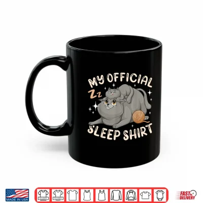 Mug My Official Sleep Shirt British Shorthair Cat with Kitten Shirt