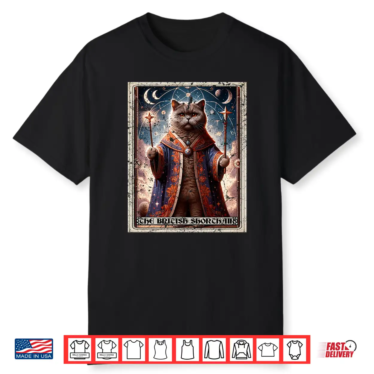 Tarot Card British Shorthair Cat Shirt