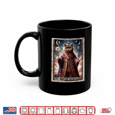 Mug Tarot Card British Shorthair Cat Shirt