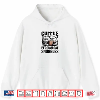 Hoodie Cute Persian Cat Coffee Shirt