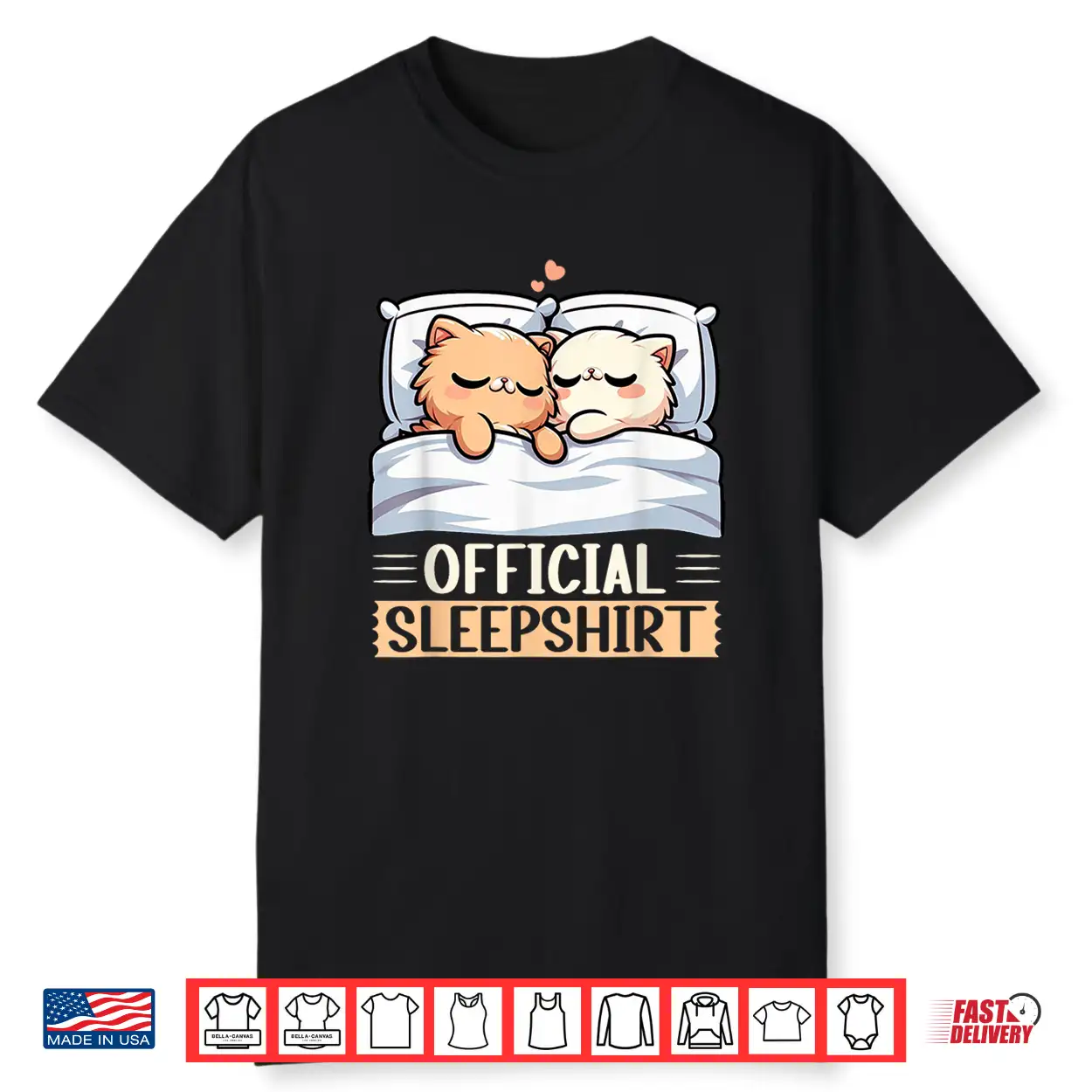 Official Sleepshirt Funny Persian Cat Nap Pajamas Sleepwear Shirt