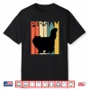 Retro Persian Cat Silhouette Vintage Feline Cat Lover Gift Shirt