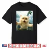 Scared Selfie Persian Cat Chased By Loch Ness Monster Nessie Shirt