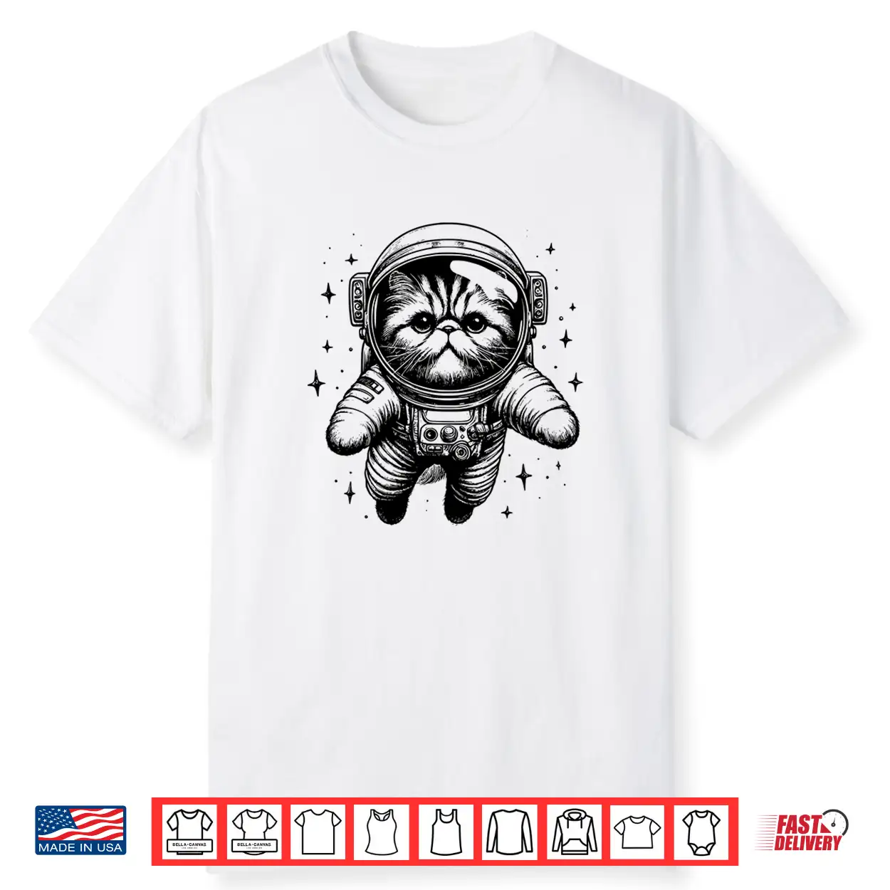 Cat Dad Mom Space Astronaut Persian Shirt