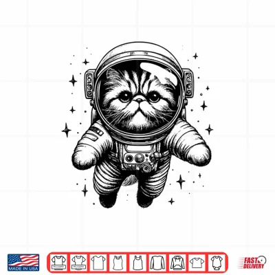 Design Cat Dad Mom Space Astronaut Persian Shirt
