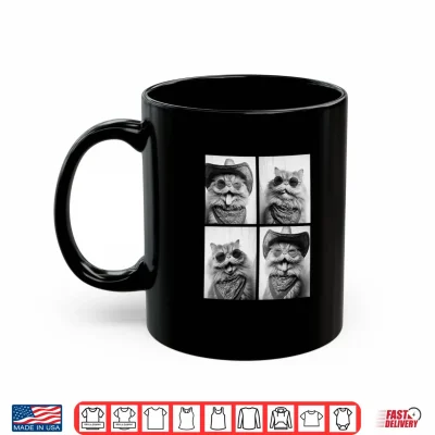 Mug Cowboy Persian Cat Sunglasses Animal Photo Booth Pet Western Shirt