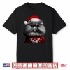 Gray Persian Cat With Santa Hat Christmas Xmas Owner Lover Shirt