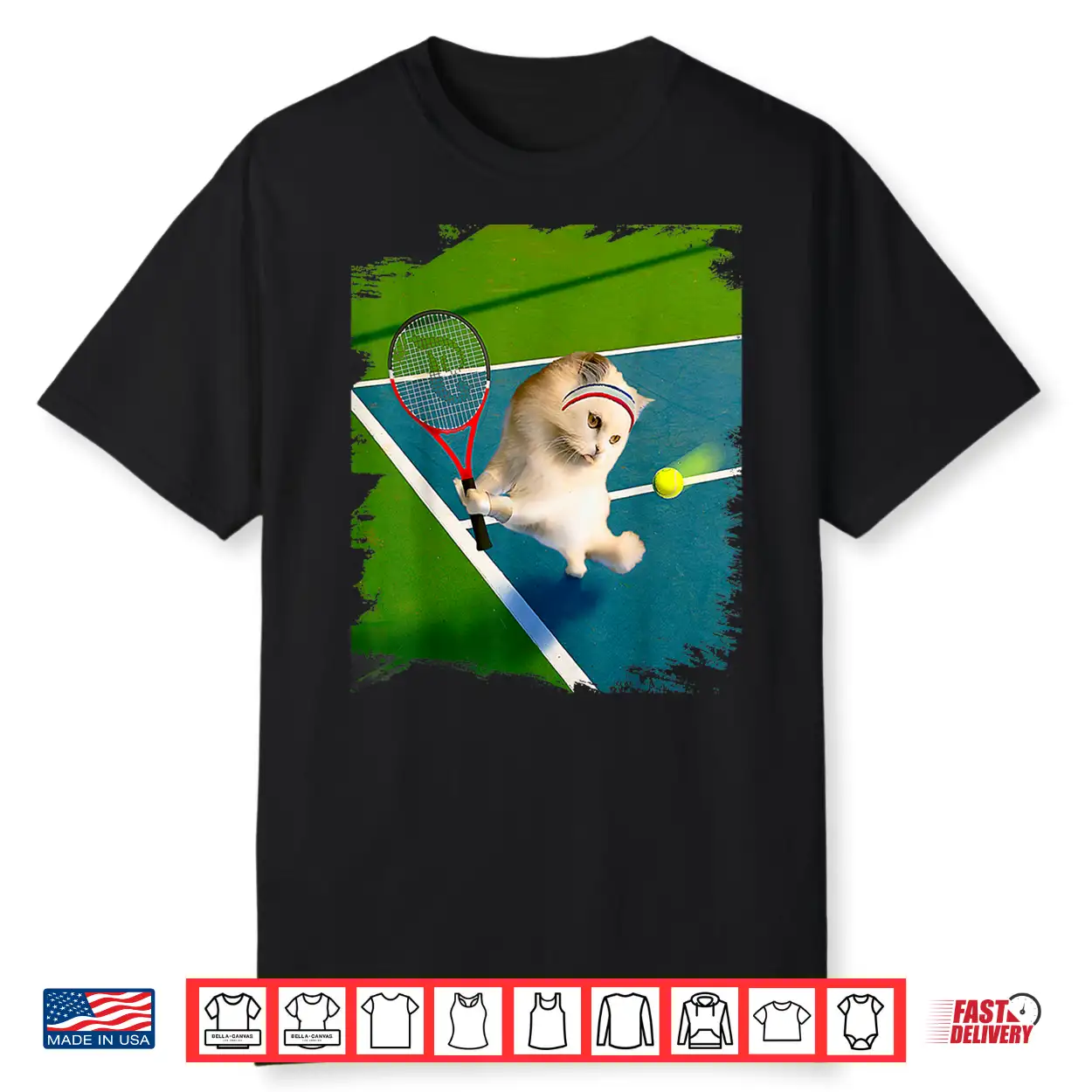 Persian Cat Playing Tennis Shirt