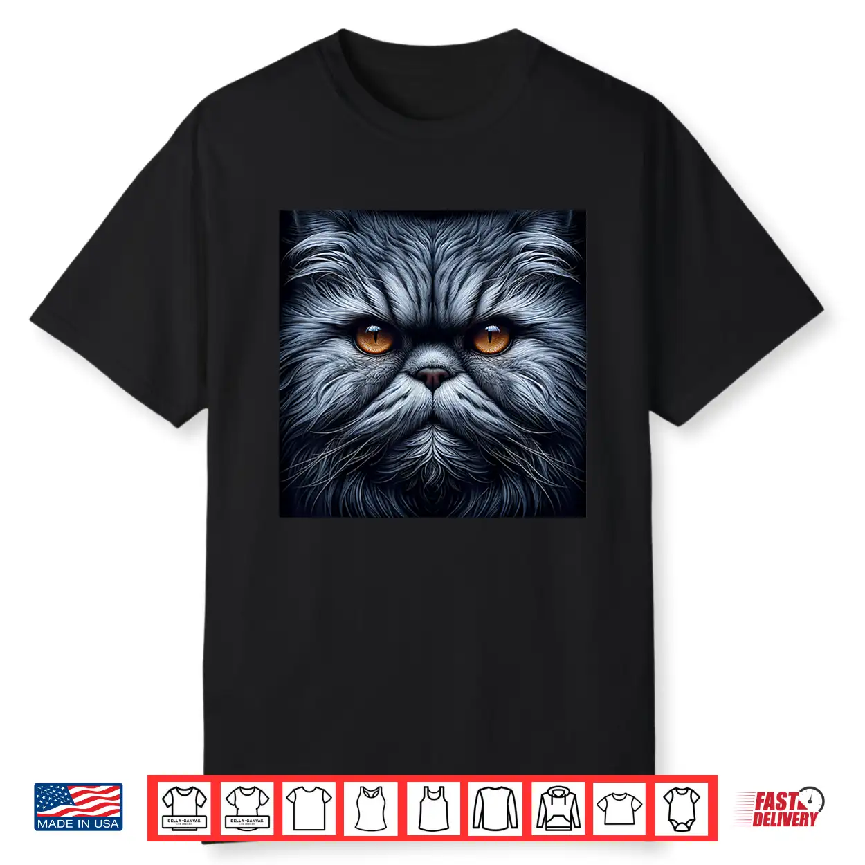 Persian Cat Shirt Cat Face Cute Cat Lover Cat Mom Dad Shirt