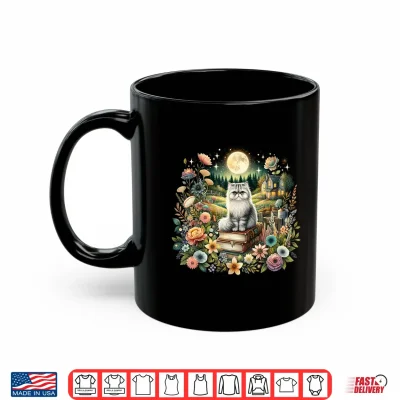 Mug Cute Mushroom Cottagecore Aesthetic Persian cat Shirt