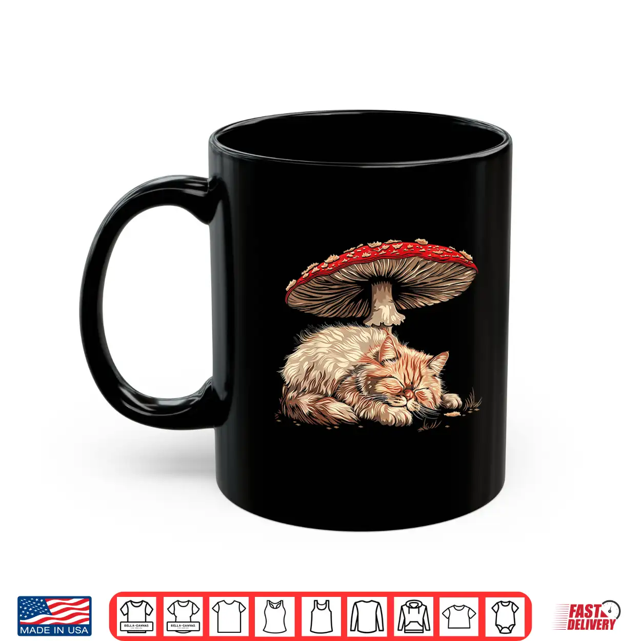 Cute Persian Cat Cottagecore Aesthetic Under The Mushroom Shirt