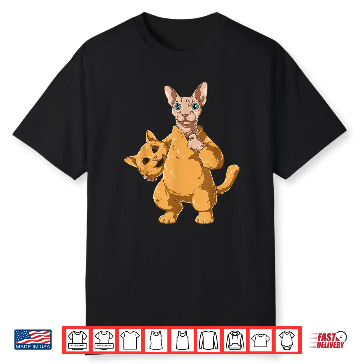Funny Dressed Up Naked Cat Costume Shirt