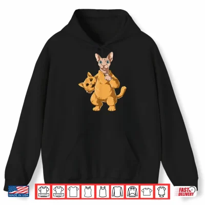 Hoodie Funny dressed up naked cat costume Shirt