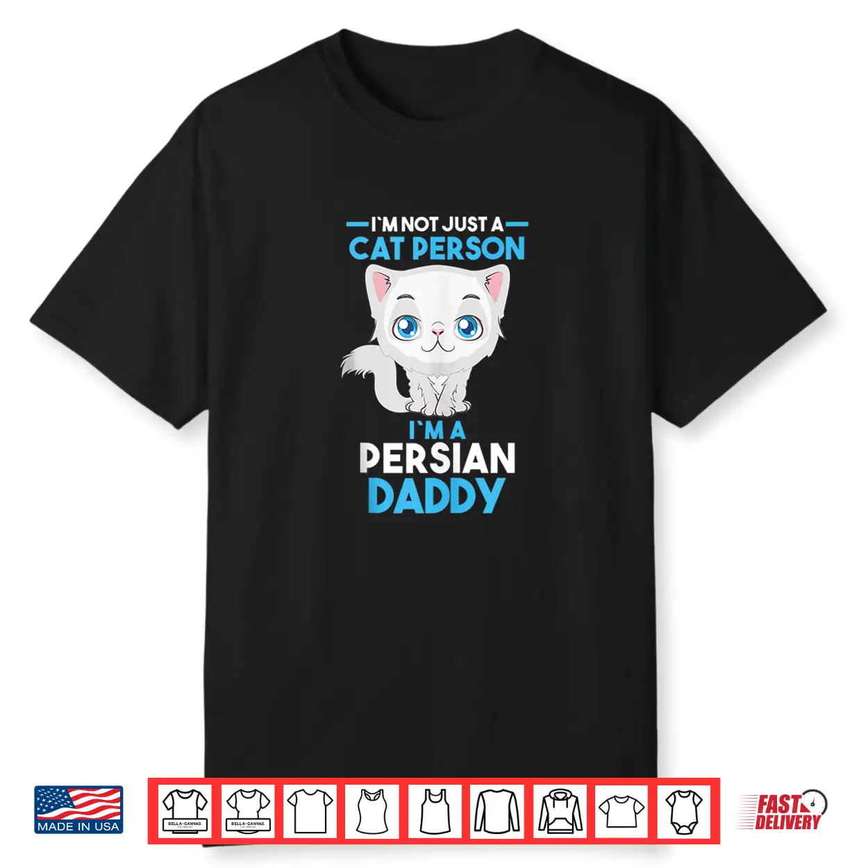 Mens Cat Owner Persian Daddy Shirt