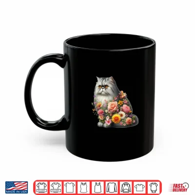 Mug Persian Cat Floral Persian Cats Persian Cat Lover Shirt