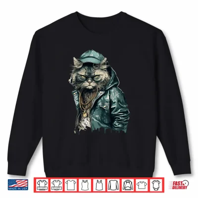 Sweatshirt Persian Cat Thug Cat Gangster Cat Gangster Life Shirt