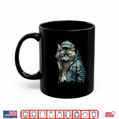 Mug Persian Cat Thug Cat Gangster Cat Gangster Life Shirt
