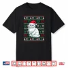 Ugly Christmas Persian Cat Wearing Santa Hat Xmas Pajama Shirt