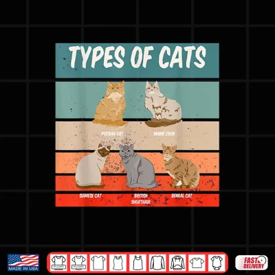 Design Types of Cats Shirt