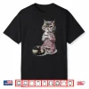 Grumpy Persian Cat With Coffee Cup In Pajamas Coffee Shirt