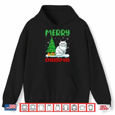 Hoodie Persian Cat Tree Xmas Sweater Men Women Ugly Christmas Shirt