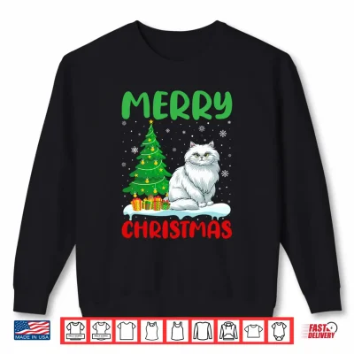 Sweatshirt Persian Cat Tree Xmas Sweater Men Women Ugly Christmas Shirt