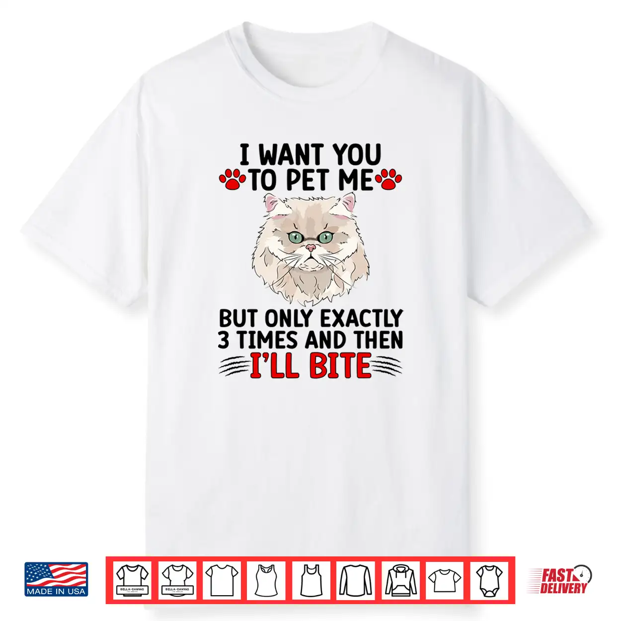 Pet Me Persian Cat Owner Persian Cat Mom Persian Cat Dad Shirt