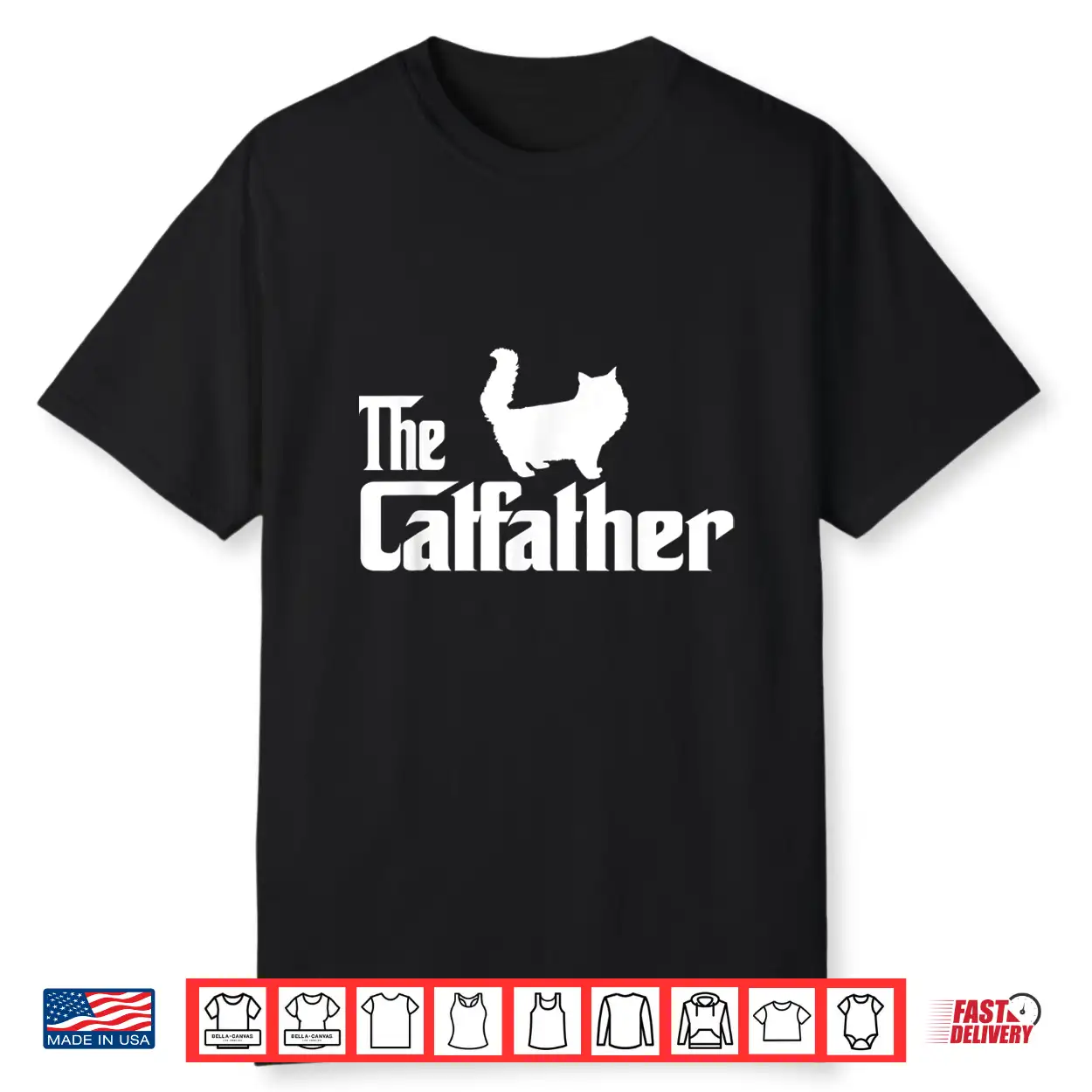 The Catfather Persian Cat Lover Funny Father Cat Dad Gift Shirt