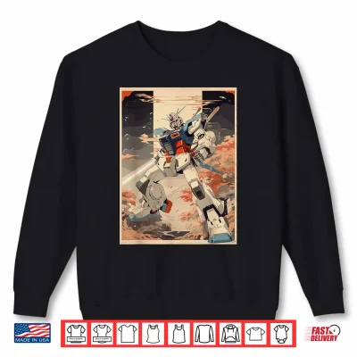 Sweatshirt Anime Japanese robot giant mecha anime robot action figure Shirt