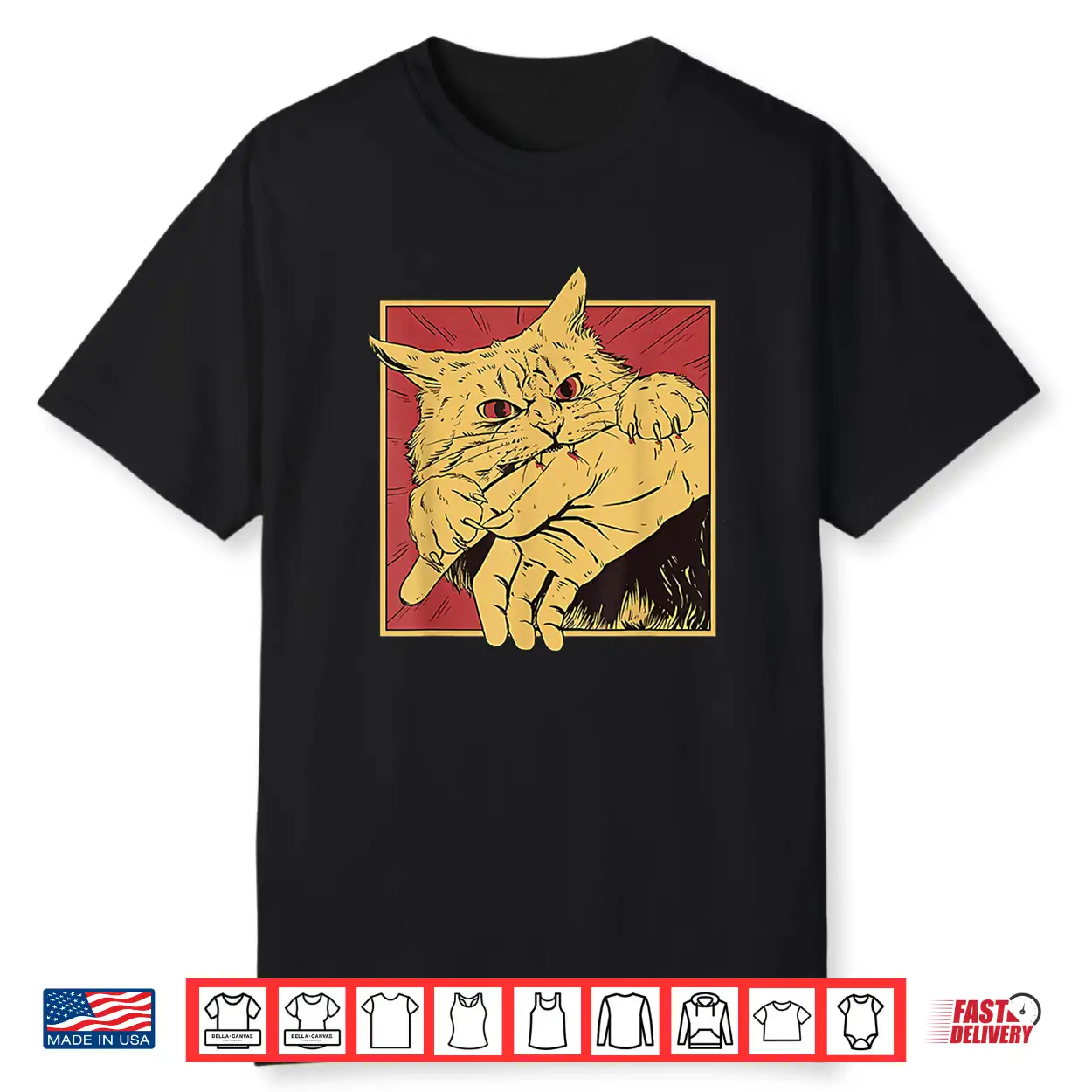 Cat Bite Anime Shirt