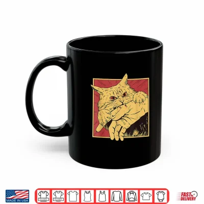 Mug Cat bite anime Shirt