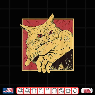 Design Cat bite anime Shirt